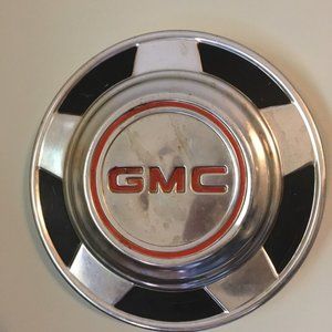 VTG 70's 80's GMC HUBCAP INDUSTRIAL ART Repurposed